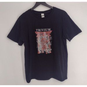 Trivium Shogun Samurai Graphic Heavy Metal Rock Band Red & Black T-Shirt Mens M